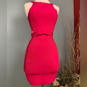 Bebe 2 Piece Pink Bodycon